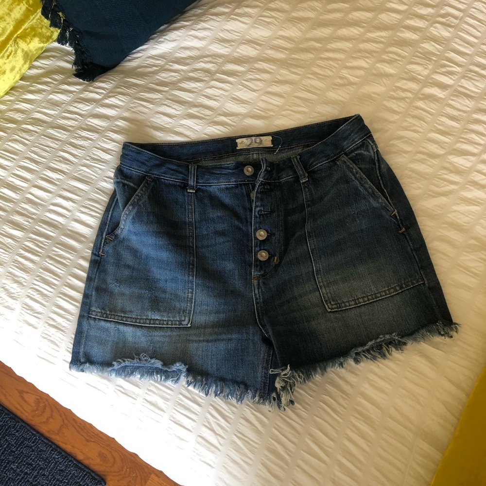 Free People high rise cut off shorts